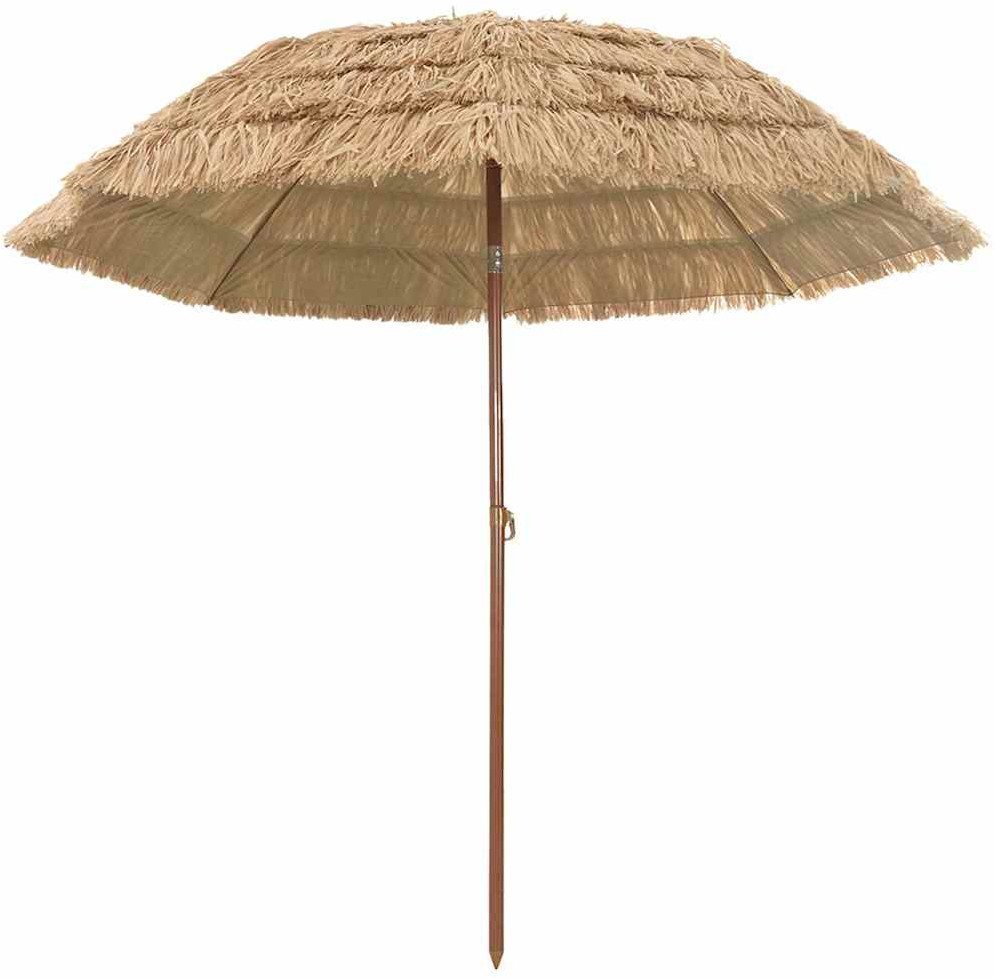 vidaXL Parasol plażowy Brązowy 265 x 267 cm Stal