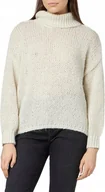 Swetry damskie - VERO MODA VMERIN LS ROLLNECK PULLOVER SWETER DAMSKI BIAŁY GOLF S JME - miniaturka - grafika 1