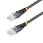 Kable miedziane - StarTech.com 6 ft Black Molded Category 5e (350 MHz) UTP Patch Cable 1.83m Czarny kabel sieciowy - miniaturka - grafika 1