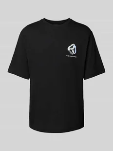 T-shirt z nadrukiem z logo - Koszulki męskie - miniaturka - grafika 1