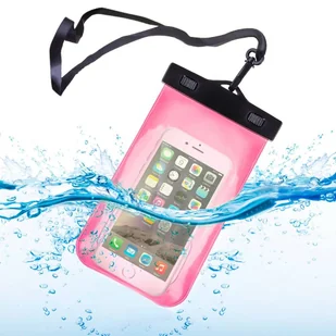 Wodoodporny pokrowiec opaska armband 6'' różowy - Etui i futerały do telefonów - miniaturka - grafika 2