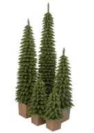 Choinki - Choinka Sztuczna Świerk Zakopiański SLIM w kwadratowej donicy 120 cm X-CHOINKA - miniaturka - grafika 1