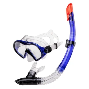MARTES Zestaw do nurkowania MARTES OZZYS SET 22203-NAVY BLACK - Maski do nurkowania - miniaturka - grafika 1