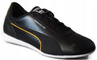 Buty sportowe męskie - Buty Puma Męskie Skórzane Lekkie Pl Neo Cat 307020 01 R. 42,5 - miniaturka - grafika 1