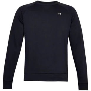 Bluza męska Under Armour Rival Fleece Crew czarna - Bluzy sportowe męskie - miniaturka - grafika 1