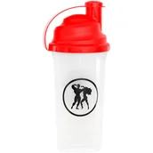 Shakery i bidony sportowe - HERKULES Mix Master Shaker 700ml Transparent Red - miniaturka - grafika 1