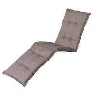 Poduszki ogrodowe - NoName poduszka na leżak Basic 195 x 55 cm bawełna/poliester taupe twm_558754 - miniaturka - grafika 1