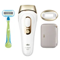 Depilatory i golarki damskie - Depilator Braun Silk-expert Pro 5 PL5052 Ipl biało-złoty - miniaturka - grafika 1
