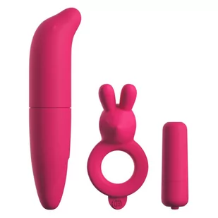 Classix - wodoodporny zestaw wibratorów - 3 części (różowy) - Zestawy erotyczne - miniaturka - grafika 1