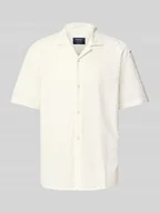 Koszule męskie - Koszula casualowa o kroju regular fit z haftem angielskim - miniaturka - grafika 1