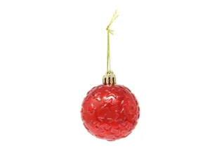 Bombki choinkowe GUIRCA, 5 cm, 6 szt., czerwony - Bombki - miniaturka - grafika 1