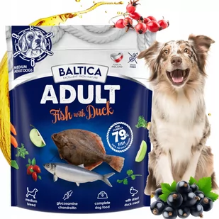 BALTICA karma dla psów średnich ras kaczka i ryby bałtyckie BEZZBOŻOWA 1kg - Sucha karma dla psów - miniaturka - grafika 1