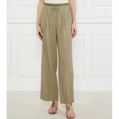 Spodnie damskie - Marella SPORT Spodnie FRED | Straight fit | z dodatkiem lnu - miniaturka - grafika 1