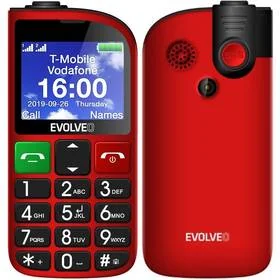 Evolveo EasyPhone FM (EP-800-FMR) Czerwony - Telefony komórkowe - miniaturka - grafika 1