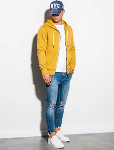 Ombre Bluza męska żółta r. XXL B977 - Bluzy męskie - miniaturka - grafika 1