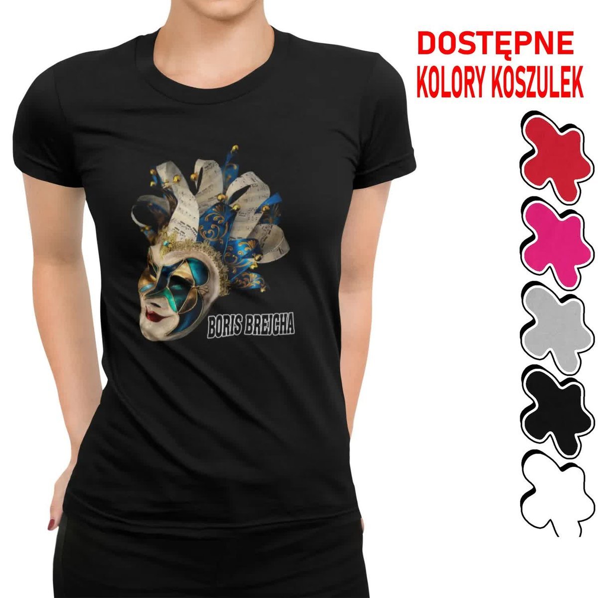 Damska Koszulka Z Nadrukiem Dla Niej Boris Brejcha High Minimal Tech - M
