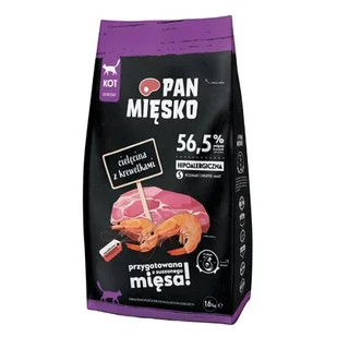 Pan Mięsko cielęcina z krewetkami S sucha karma dla kota waga 1.6 kg - Sucha karma dla kotów - miniaturka - grafika 1