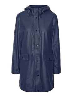 VERO MODA Kurtka damska VMASTA 3/4 TEDDY COATED COATED NOOS, granatowy blezer, XL - Kurtki damskie - miniaturka - grafika 1