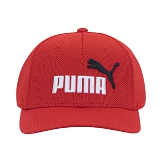 Czapki damskie - PUMA Unisex - czapka z daszkiem dla dorosłych Evercat Mesh Stretch Fit Cap, czerwony/niebieski, L-XL - grafika 1
