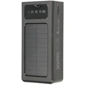 Powerbanki - Extralink Powerbank EPB-093 30000mAh Czarny Solarny - miniaturka - grafika 1