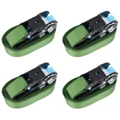 Żeglarstwo - Pasy mocujące z napinaczami, 4 szt., 800 daN, 6 m, zielone - miniaturka - grafika 1