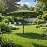 Parasol ogrodowy uchylny butelkowa zieleń 300 cm