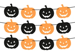 Girlanda na Halloween - Dynie - 500 cm - Halloween - miniaturka - grafika 1