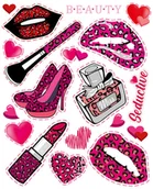 Pasmanteria - Naplamki DD-44 Lips - miniaturka - grafika 1