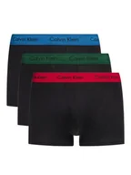 Majtki męskie - Calvin Klein Bokserki Męskie 3 Pary Czarny 0000U2664G TRUNKI, Rozmiar L - miniaturka - grafika 1