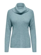 Swetry damskie - ONLY Golf w kolorze błękitnym - miniaturka - grafika 1