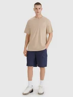 Spodenki męskie - 4F Spodenki casual cargo męskie 4FRSS25TSHOM759-22S Czarny Roz. S - miniaturka - grafika 1