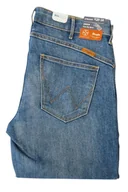 Spodnie damskie - WRANGLER STRAIGHT DREW TROPICAL COOL JEANSY DAMSKIE - miniaturka - grafika 1