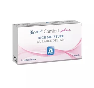 BioAir, Comfort Plus, Soczewki miesięczne -2.50 krzywizna 8,7, 3 szt. - Soczewki kontaktowe - miniaturka - grafika 1