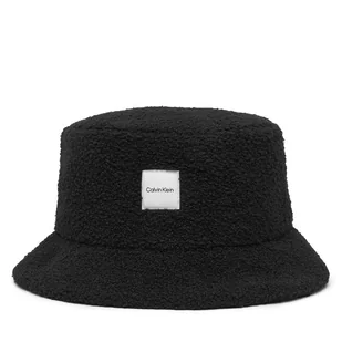 Kapelusz Calvin Klein Boucle LV04F5055G Czarny - Czapki damskie - miniaturka - grafika 1