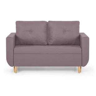 Sofa kanapa 2 os z funkcją spania DORO różowa - Sofy i kanapy - miniaturka - grafika 1