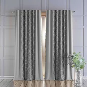 Zasłony - Firanka żakardowa zasłona SENDI 150 [cm] szary - miniaturka - grafika 1