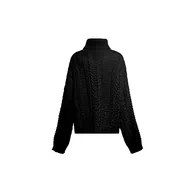 Swetry damskie - piano Damski sweter z golfem, modny sweter czarny XS/S, czarny, XS - miniaturka - grafika 1