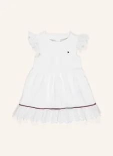 Tommy Hilfiger Sukienka Z Dziurkowanej Koronki weiss - Sukienki - miniaturka - grafika 1