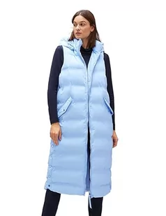 STREET ONE Damska kamizelka pikowana A220194, długa, Light Arctic Blue, 40, Light Arctic Blue, 40 - Kamizelki damskie - miniaturka - grafika 1