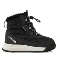 Buty dla dziewczynek - Śniegowce Viking 3-94605-277 Czarny - miniaturka - grafika 1