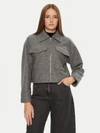 Kurtki damskie - Brave Soul Kurtka przejściowa LJK-IZAI Szary Regular Fit - miniaturka - grafika 1