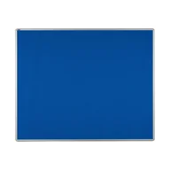 Tablice i flipcharty - ekoTAB Tablica tekstylna ekoTAB w aluminiowej ramie, 150x120 cm, niebieska 535116 - miniaturka - grafika 1