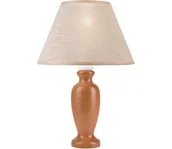 Lampy stojące - Lampa stołowa AMFORA 1xE27/60W/230V brązowa/buk - miniaturka - grafika 1