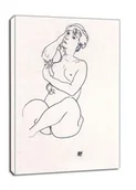Obrazy i zdjęcia - Nude, Egon Schiele - obraz na płótnie Wymiar do wyboru: 40x60 cm - miniaturka - grafika 1