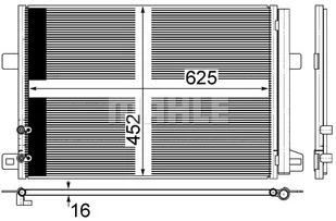 Skraplacz, klimatyzacja Mahle AC 885 000S - Akcesoria do klimatyzacji i ogrzewania - miniaturka - grafika 1