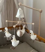 Karuzele dla niemowląt - karuzela do łóżeczka z obrotową pozytywką gąska - miniaturka - grafika 1