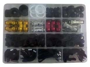 Lezyne części zamiennych Tackle Box dla stóp i rączka pompy gumowe nakładki, Straps itp., pomp Y8 Parts, 1-RP-tbox-V4/Stand-i stopka pompy, czarna, 1 1-RP-TBOX-V4 - Akcesoria rowerowe - miniaturka - grafika 1