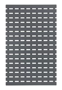 Wenko Antypoślizgowa mata łazienkowa Arinos Grey kolor ciemnoszary wykonana z tworzywa sztucznego przyssawki do mocowania wymiary 63 x 40 cm B07BMVQKYL - Dywaniki łazienkowe - miniaturka - grafika 1
