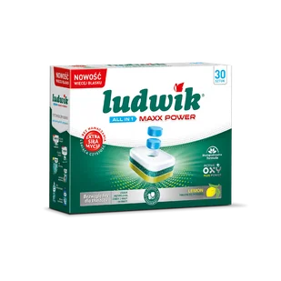 Ludwik tabletki do zmywarek ALL IN 1 MAXX POWER LEMON - 30 szt. - Środki do zmywarek - miniaturka - grafika 1