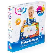 Maty edukacyjne - Aquagelz Mata Aqua 4 Kolory Średnia 52/52 Cm - miniaturka - grafika 1